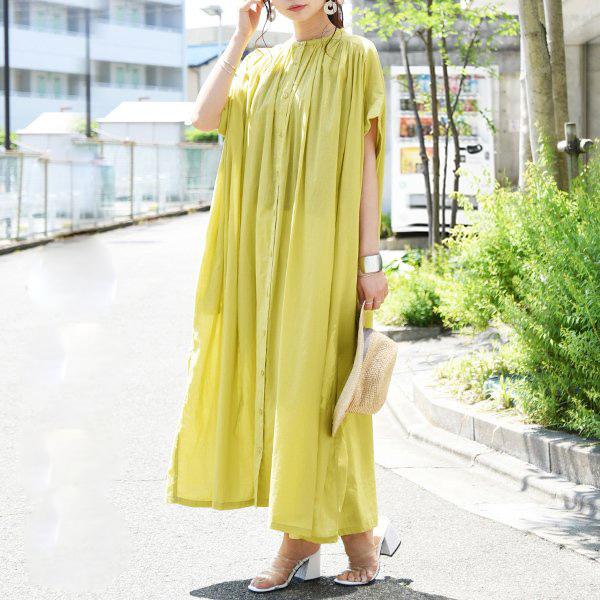 ワンピース レディース 春 夏 代 30代 40代 半袖 ロング 綿 ゆったり マキシ クリスマス特集22 羽織り コットン おしゃれ 体型カバー ナチュラル 軽い