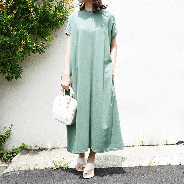 ワンピース レディース 夏 50代 40代 30代 代 カットソー カジュアル ロング マキシ 綿 コットン 無地 シンプル おしゃれ アンドイット And It レディース 通販 Paypayモール