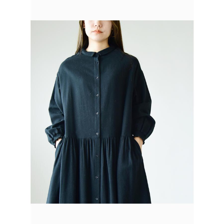 ブル➖レーベル チェック柄 長袖シャツワンピース