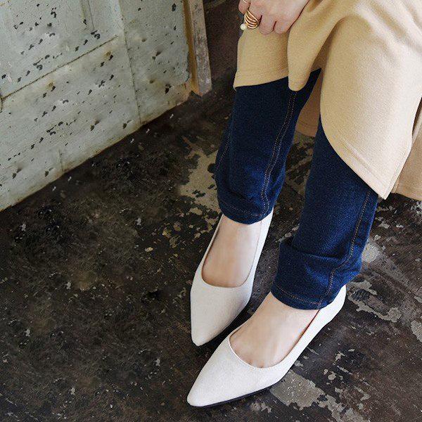 走れるパンプス ぺたんこ靴 ポインテッドトゥ とんがりパンプス レディース 代 30代 40代 おしゃれ 最高の