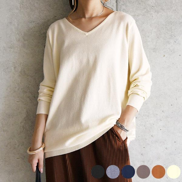 ニット ロング丈 長袖 ドルマンスリーブ ゆったり レディース シンプル トップス 代 30代 40代 おしゃれ アンドイット And It レディース 通販 Paypayモール