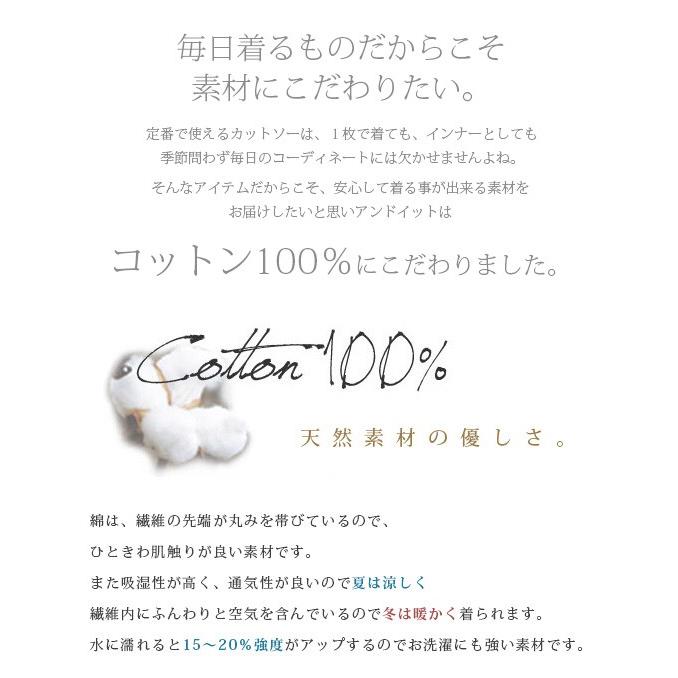 カットソー レディース 春夏秋 ロンT 20代 30代 40代 5分袖 ポイント消化 半袖 トップス 白 黒 おしゃれ｜andit｜28