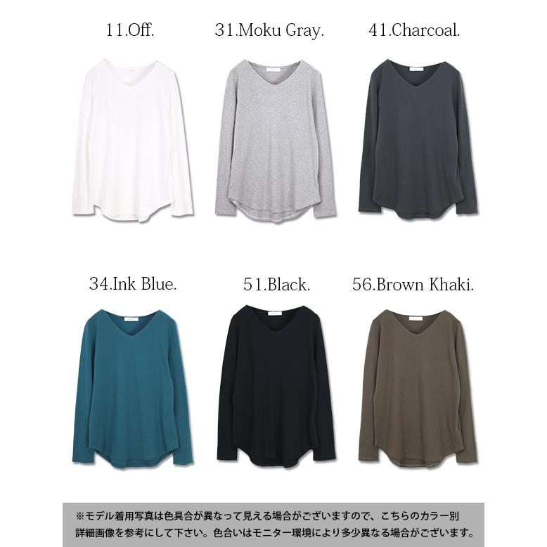 カットソー レディース 長袖 春 トップス Tシャツ 日本製 Vネック シンプル レディス 代 30代 40代 おしゃれ アンドイット And It レディース 通販 Paypayモール