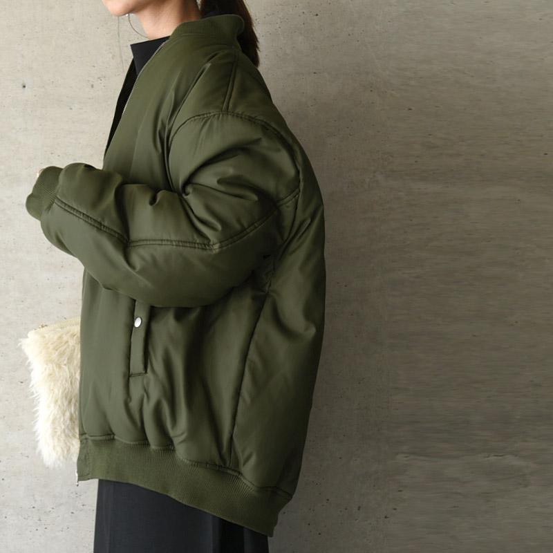and it_ ブルゾン レディース アウター ma-1 中綿 ボア and it_ ブルゾン レディース アウター ma-1 中綿 ボア