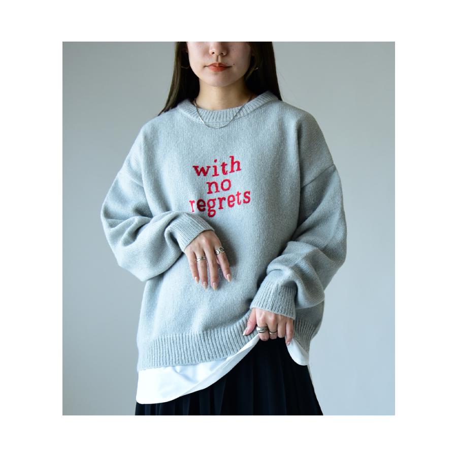 and it_（アンドイット） ニット レディース ロゴ セーター トップス