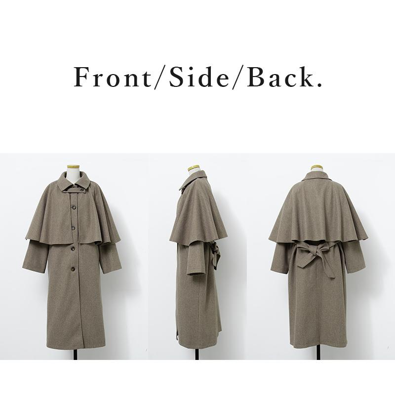 and it_ コート レディース 2way ケープ ステンカラー 50代 40代 30代