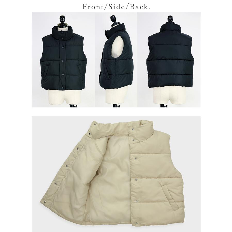 and it_ ダウンベスト レディース ジャケット アウター スタンド