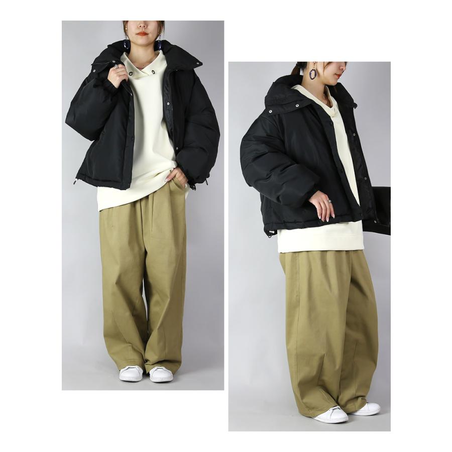 and it_ ジャケット レディース 冬 秋 アウター フェイクダウン