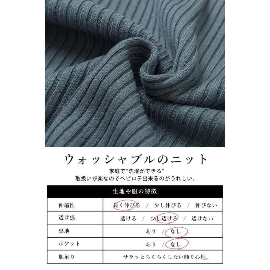 ニット レディース ハイネック セーター トップス 長袖 秋 冬 洗える 50代 40代 30代 20代 白 黒 きれいめ インナー 重ね着 レイヤード おしゃれ｜andit｜25