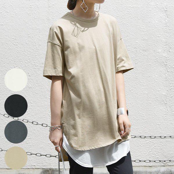 Tシャツ レディース 半袖 カットソー 春夏 代 30代 40代 オーガニックコットン 綿 白 ゆったり ワイド トップス 無地 おしゃれ アンドイット And It レディース 通販 Paypayモール
