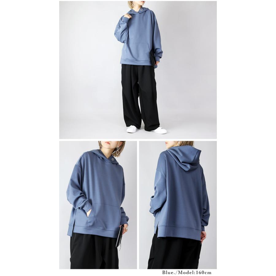 and it_ パーカー レディース スウェット トレーナー 体型カバー