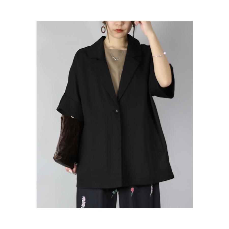 and it_ ジャケット レディース 春 夏 黒 体型カバー 羽織り 60