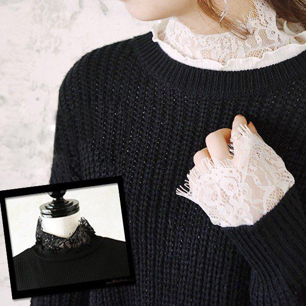 カットソー レース インナー 重ね着 長袖 トップス レディース 代 30代 40代 おしゃれ アンドイット And It レディース 通販 Paypayモール