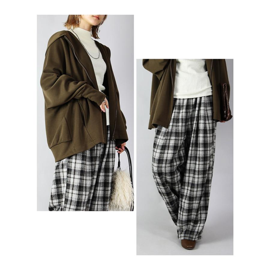 爆買 コーデセット レディース 3点 パーカー バルーンパンツ ニット