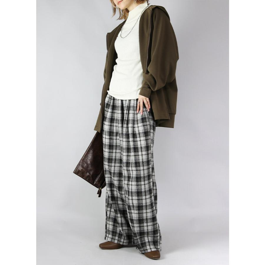 コーデセット レディース 3点 パーカー バルーンパンツ ニット トップス ボトムス 羽織り 体型カバー 秋 冬 チェック柄 ゆったり M F 送料無料 福袋 おしゃれ |  | 10