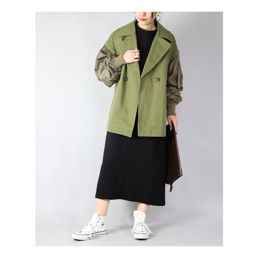 コーデセット レディース 2点 ワンピース ジャケット コート アウター 体型カバー 秋 冬 黒 ゆったり フリーサイズ F M 送料無料 福袋 おしゃれ | and it_ | 09