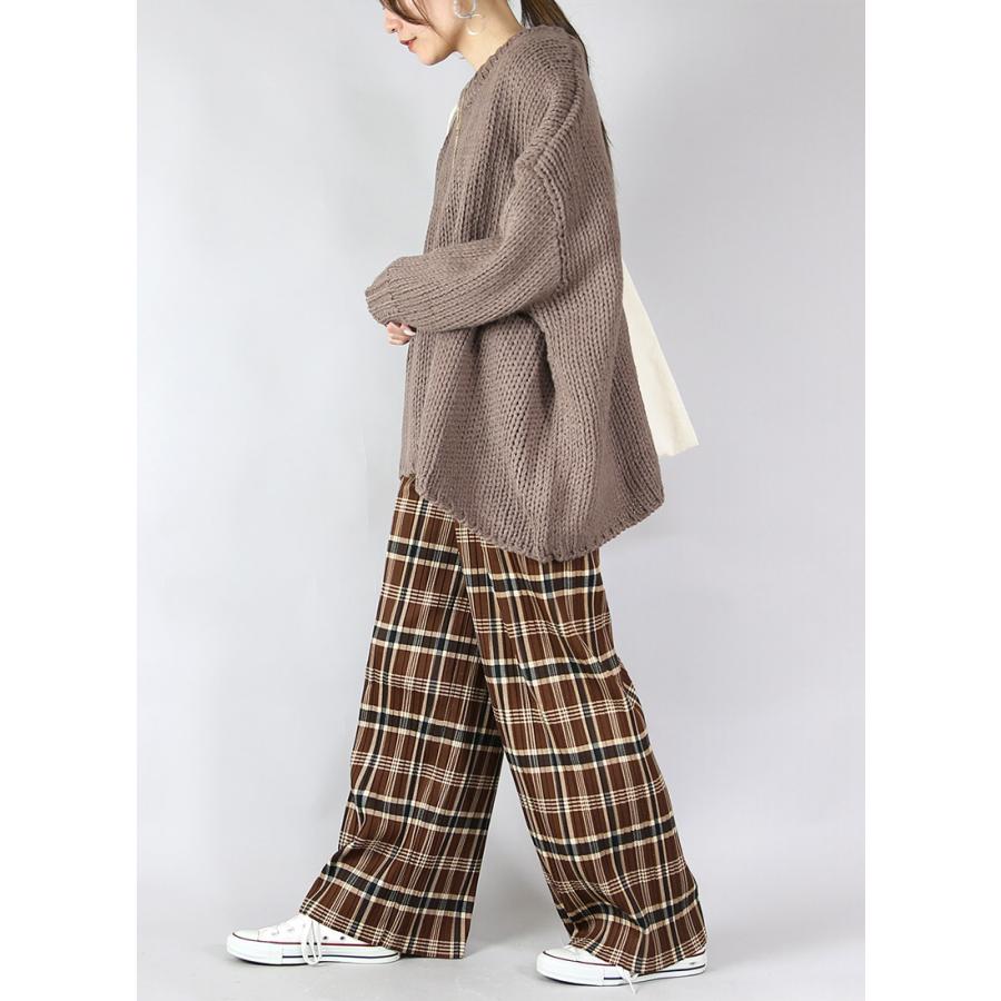 コーデセット レディース 2点 ニット プリーツパンツ 裏起毛 トップス ボトムス 体型カバー 秋 冬 ゆったり M L 送料無料 福袋 おしゃれ | and it_ | 12