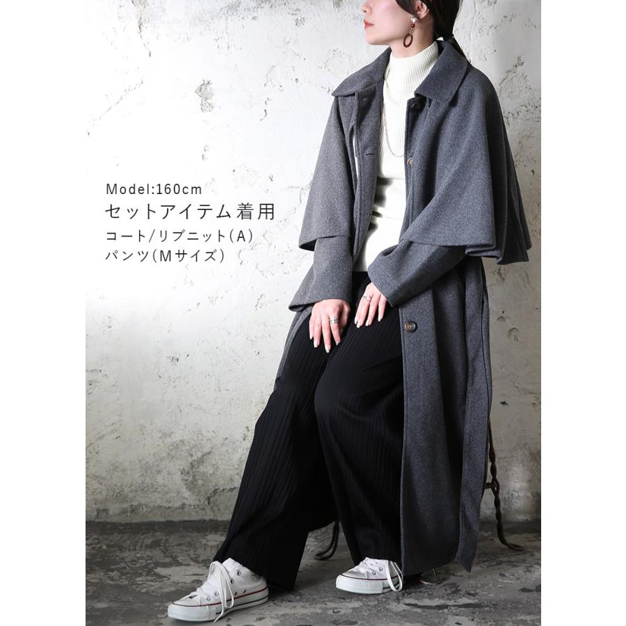 福袋 2026 レディース 5点セット ニット コート アウター 裏起毛 プリーツパンツ トップス ボトムス ゆったり 秋 冬 おまけ付 おしゃれ | and it_ | 05