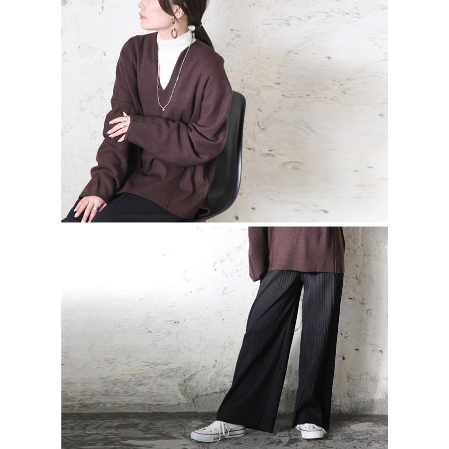 福袋 2026 レディース 5点セット ニット コート アウター 裏起毛 プリーツパンツ トップス ボトムス ゆったり 秋 冬 おまけ付 おしゃれ | and it_ | 08