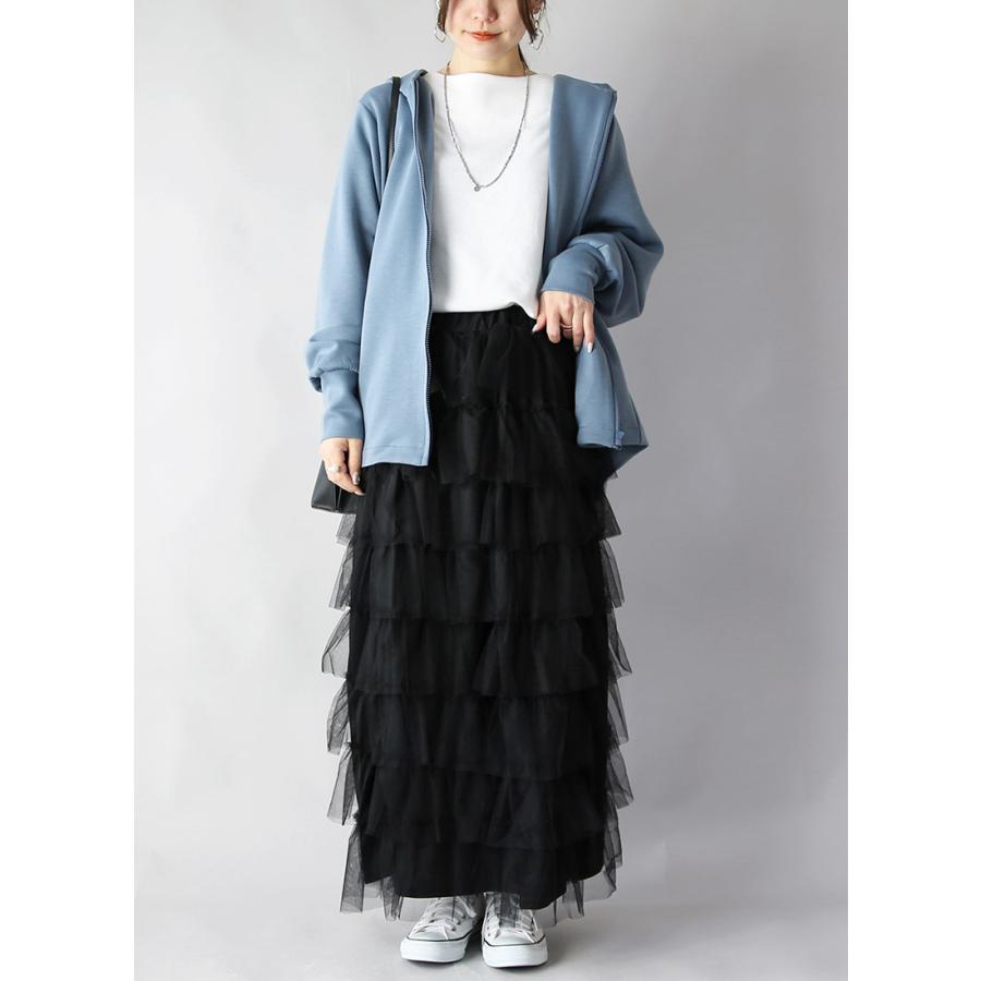 爆買 コーデセット レディース 3点 パーカー カットソー スカート トップス ボトムス 体型カバー 春 秋 白 M 送料無料 福袋 おしゃれ | and it_ | 10