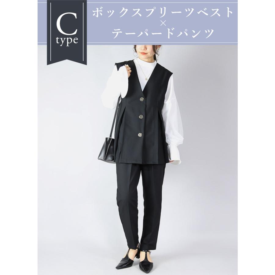 爆買 セレモニースーツ レディース セットアップ 2点 コーデセット ママ 入学式 卒業 入園 卒園 ベスト トップス パンツ ボトムス おしゃれ | and it_ | 11