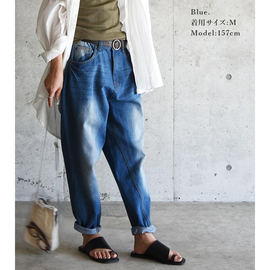 爆買 サルエルパンツ デニム レディース ジーパン ジーンズ ボトムス 白 体型カバー S M L 2L 3L 4L 大きいサイズ 50代 40代 30代 20代 ワイド おしゃれ SS, AW,の画像