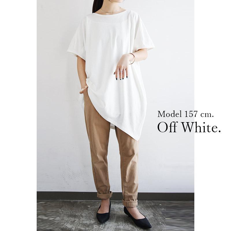 and it_ カットソー レディース 半袖 Tシャツ 綿 チュニック