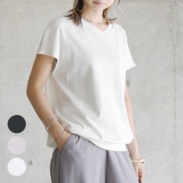 美品 PRISTINE プリスティン オーガニックコットン ワイド Tシャツ 半袖 無地 クルーネック トップス カットソー M 白 ホワイト レディース 古着 中古 USED PRISTINE - 美品 PRISTINE プリスティン オーガニックコットン ワイド