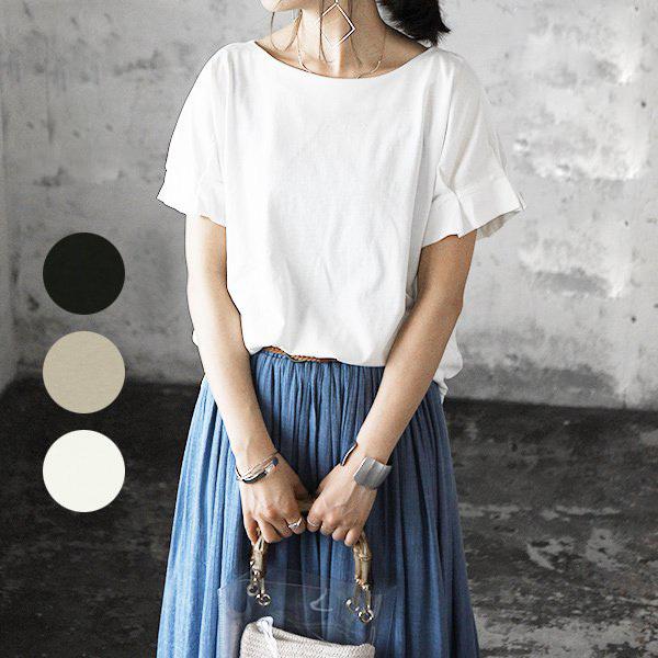 超人気 カットソー レディース 半袖 Tシャツ 40代 30代 代 トップス 白 黒 春 大きいサイズ 無地 ゆったり ワイド タック おしゃれ1 3円 Sarozambia Com