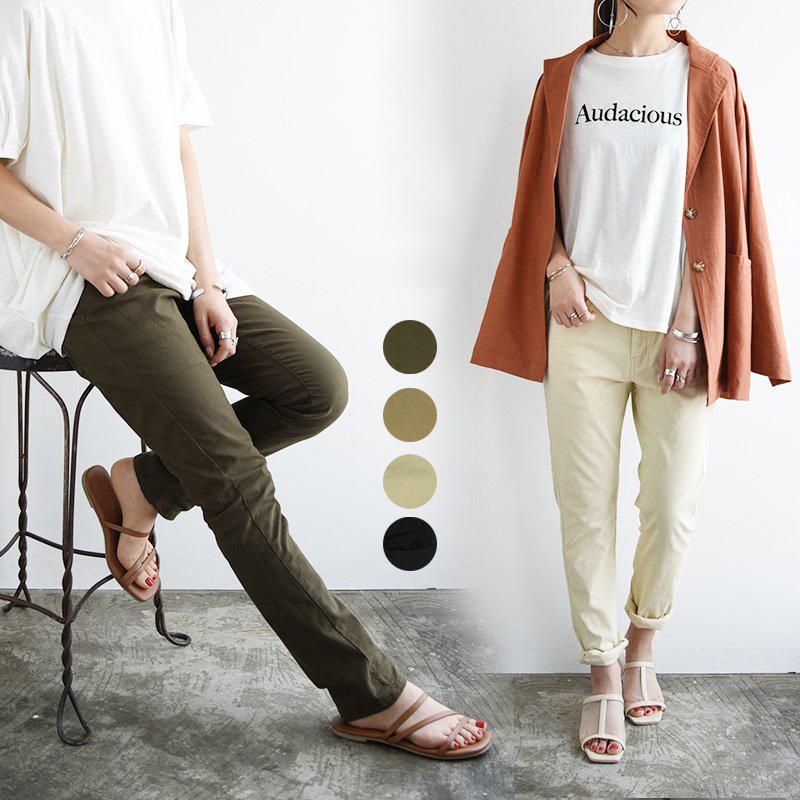 スキニーパンツ レディース 黒 ブラック ストレッチ 春 夏 秋 冬 無地 レギパン ボトムス 大きいサイズ 50代 40代 30代 代 白 ベージュ おしゃれ アンドイット And It レディース 通販 Paypayモール