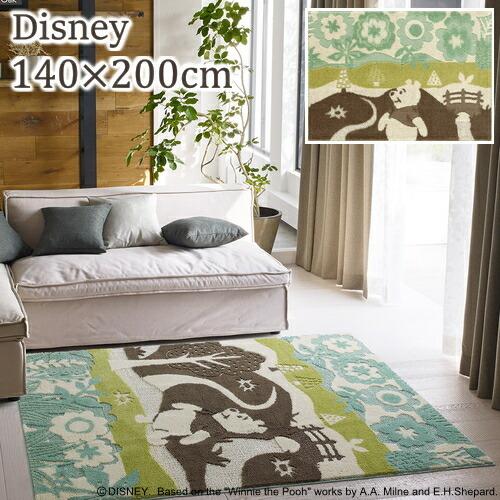 ディズニー ラグ カーペット 約1 5畳 140 0cm プー インザウッドラグ Drp 1051 Pooh In The Wood Rug ラグマット And Luce アンドルーチェ 通販 Yahoo ショッピング