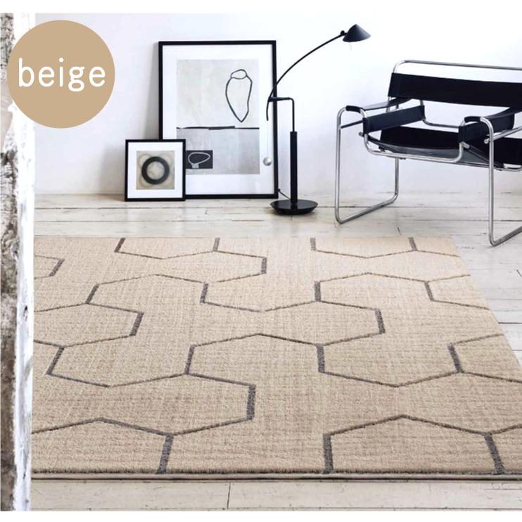 プレーベル ラグマット ラグ ゼクス 約2畳 190×190cm 防音 北欧 P01