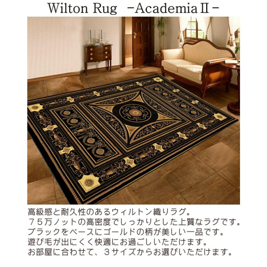 ウィルトン ラグ おしゃれ アカデミア2 200×250cm 高級 ウィルトン