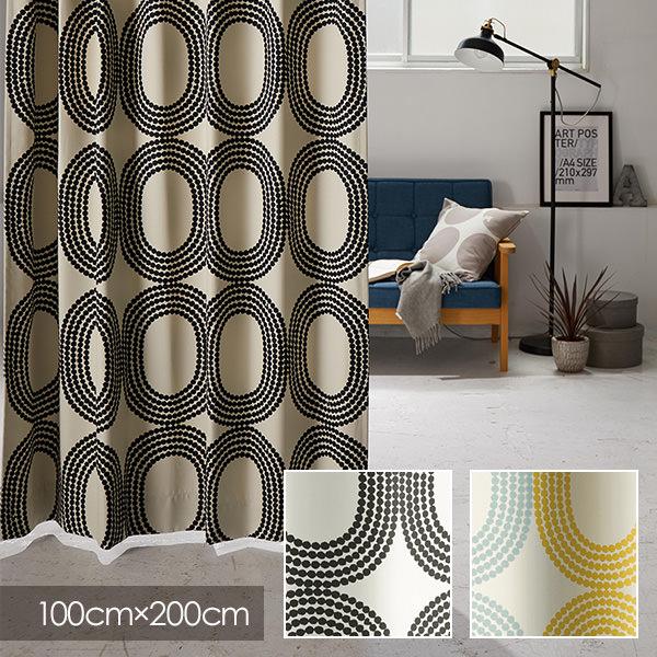 ディズニー 遮光 カーテン Disney MICKEY ミッキー Dot ring / ドットリング 100×200cm (1枚入り) 【遮光2級/遮光3級/ウォッシャブル/形状記憶/ドット】 | スミノエ