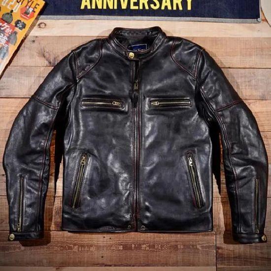 レザージャケット 本革 Liugoo Leathers レザージャケット 本革 ライダースジャケット 革