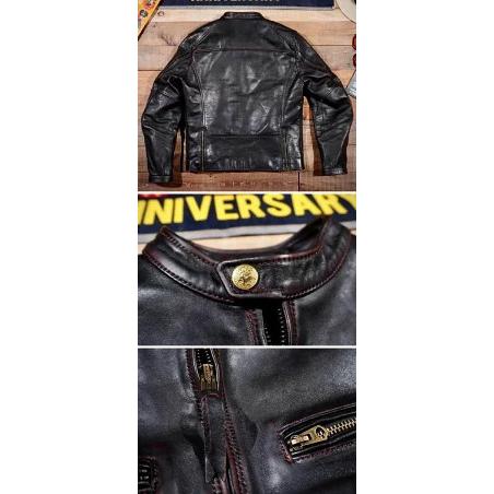 少量生産 革ジャン レザージャケット 本革 馬革 ホースハイド