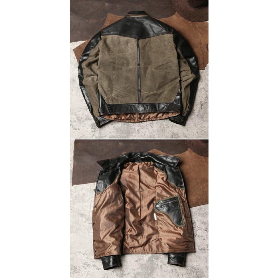 革ジャン 本革 ホースハイド 馬革 メンズ レザージャケット オイル