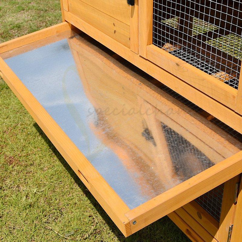 ペットハウス ウサギ 屋外飼育透明なドア 防腐材 大型 うさぎ ペットケージ別荘 飼育 組立式 天然杉材 小動物ケージ 大型 鶏 鴨 はと うさぎ 二重 屋外 防腐材 木製 osc Andモア