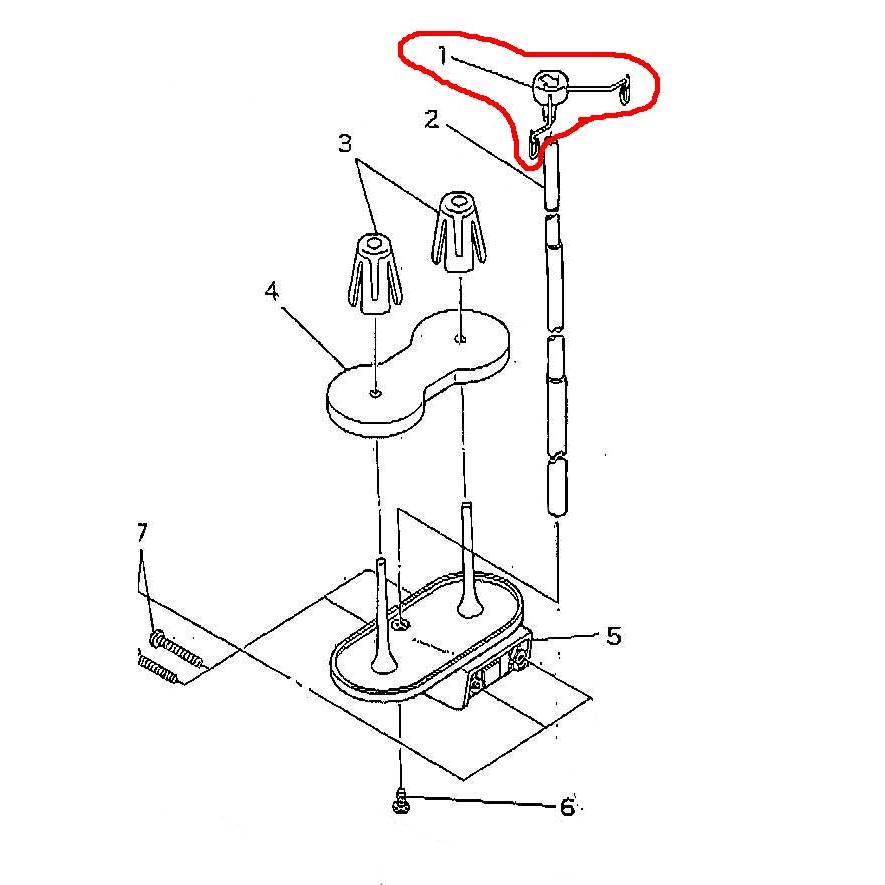 糸立て糸案内（組）JUKI　ロックミシン用/MOシリーズ（2本糸用）用 | JUKI | 01