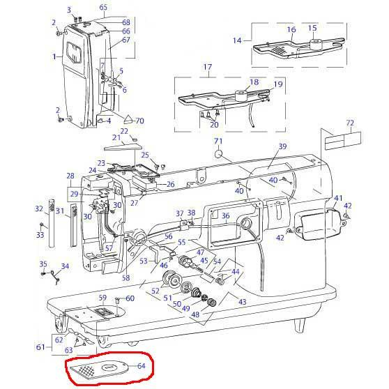 針板（JUKI　千鳥縫いミシン　LZ-271用） | JUKI | 01