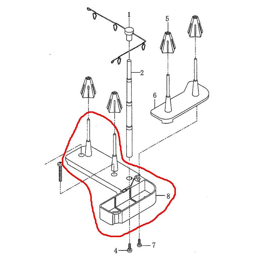 ふらっとろっく用糸立台 | ベビーロック | 02