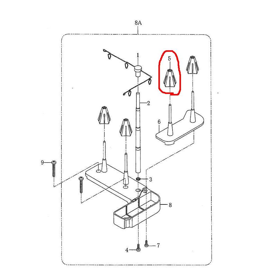 ふらっとろっく用糸巻き受け　 | ベビーロック | 01