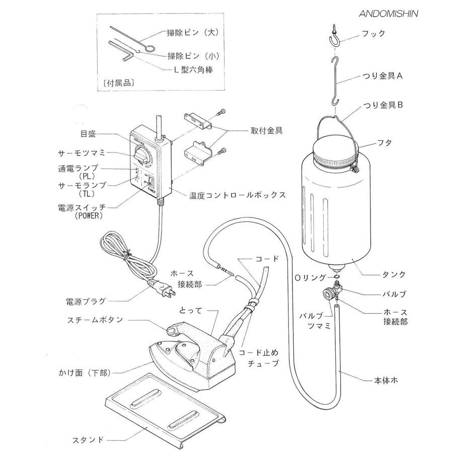 ハシマ　業務用スチームアイロン(HI-350PS) | ハシマ | 01