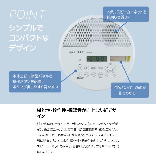 TOSHIBA（東芝） CDプレーヤー AX-CP50-W [ホワイト] : あんどんや