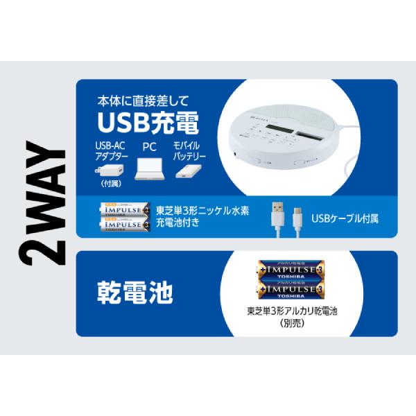 TOSHIBA（東芝） CDプレーヤー AX-CP50-W [ホワイト] : あんどんや