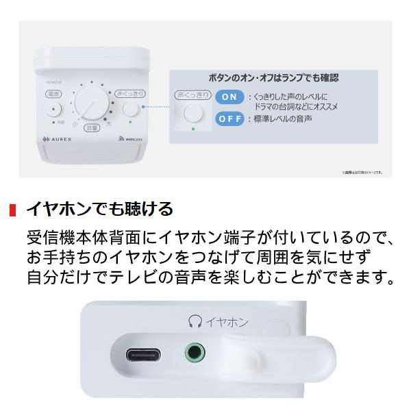 TOSHIBA（東芝） AUREX テレビ用スピーカー（ワイヤレス） AX-WST10(W