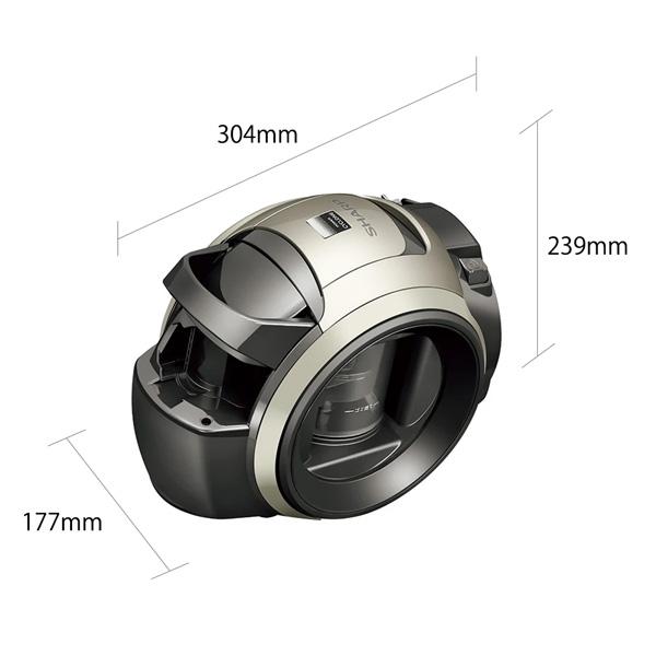 SHARP（シャープ） 遠心分離サイクロン掃除機 EC-U100-N [ゴールド系