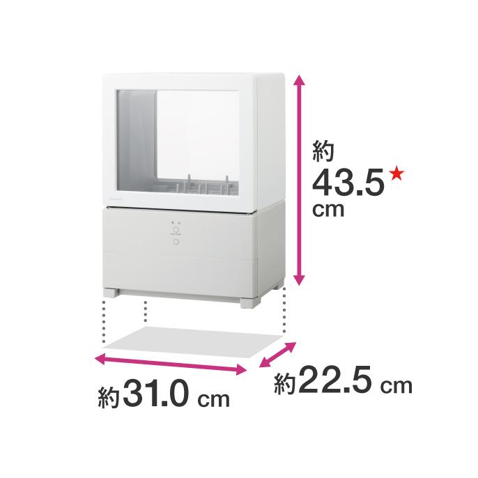 【値下げ】2024年製　Panasonic SOLOTA食器洗い乾燥機 NP-TML1-W 食器洗い乾燥機 SOLOTA（ソロタ） ホワイト NP-TML1-W [1人用