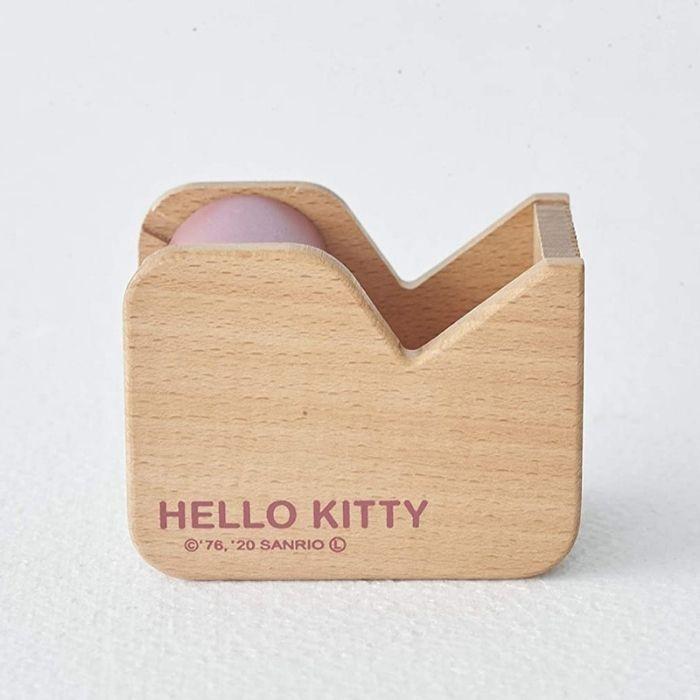 ハローキティ マスキング テープカッター 木製 事務用品 かわいい 