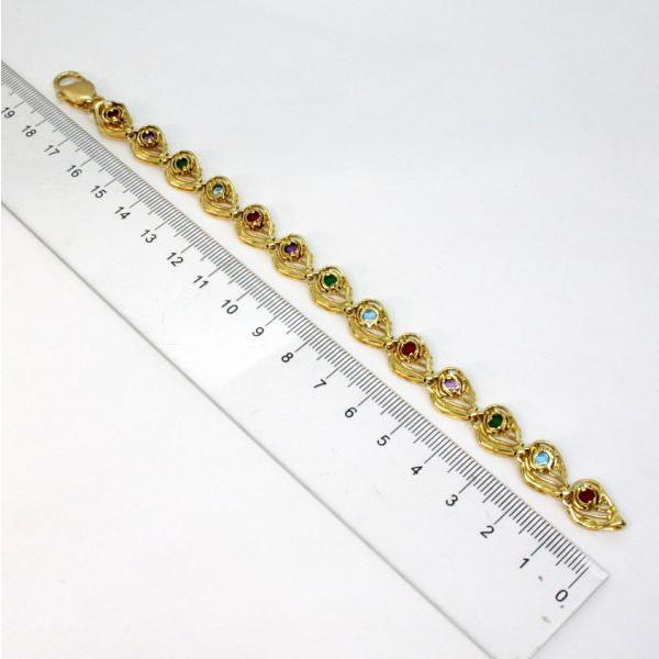 ◎中古美品◎18金 マルチカラーストーン ブレスレット : 安藤商事 